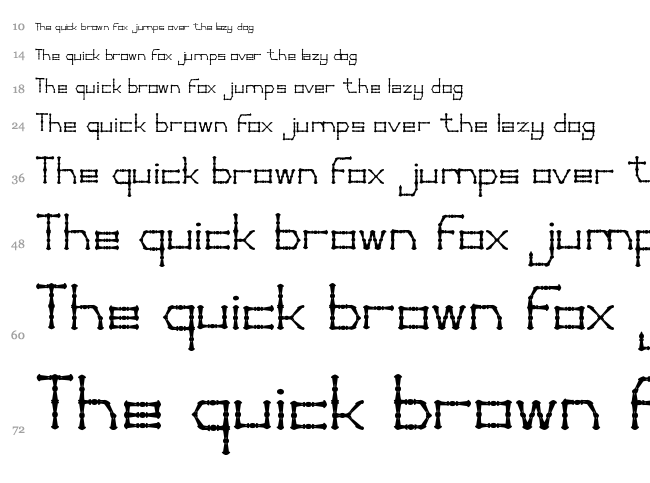 Thin Decorative font waterfall